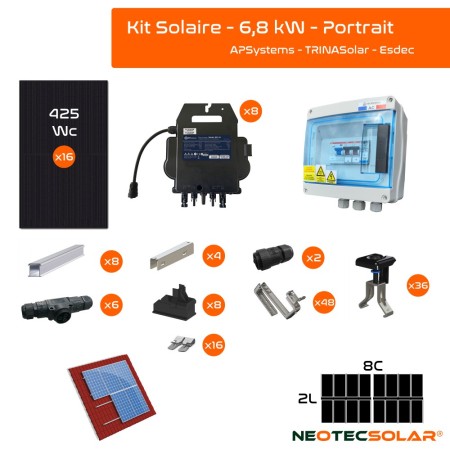 APSystems - 6800W Kit - Portrait Configuration