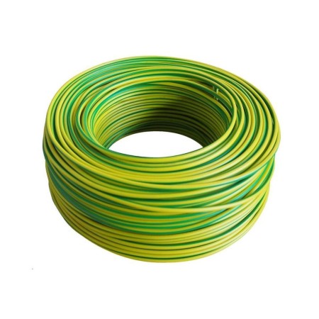 Green-yellow cable Earth H07Z1-K (AS) Cu/Sn 6 mm² 750V (per meter)