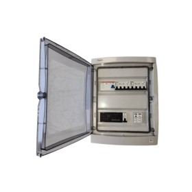 Technideal - Coffret AC 9kW 3 circuits monophasés 20A - Parafoudre AC - 1 Relais Q triphasé Enphase